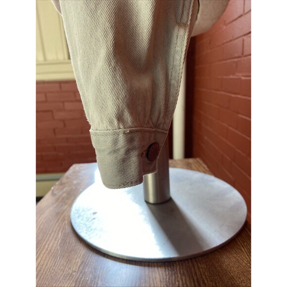 Essential Denim Size S Crop Jean Jacket Light Wash Button Pockets & Side Pockets - Picture 9 of 16